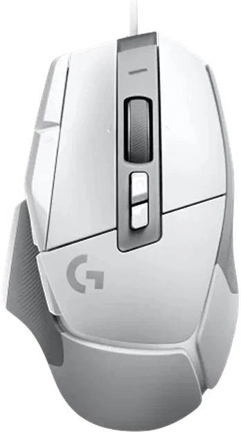 ماوس ألعاب سلكي لوجيتك G502 X باللون الأبيض مع مفاتيح LIGHTFORCE الهجينة
