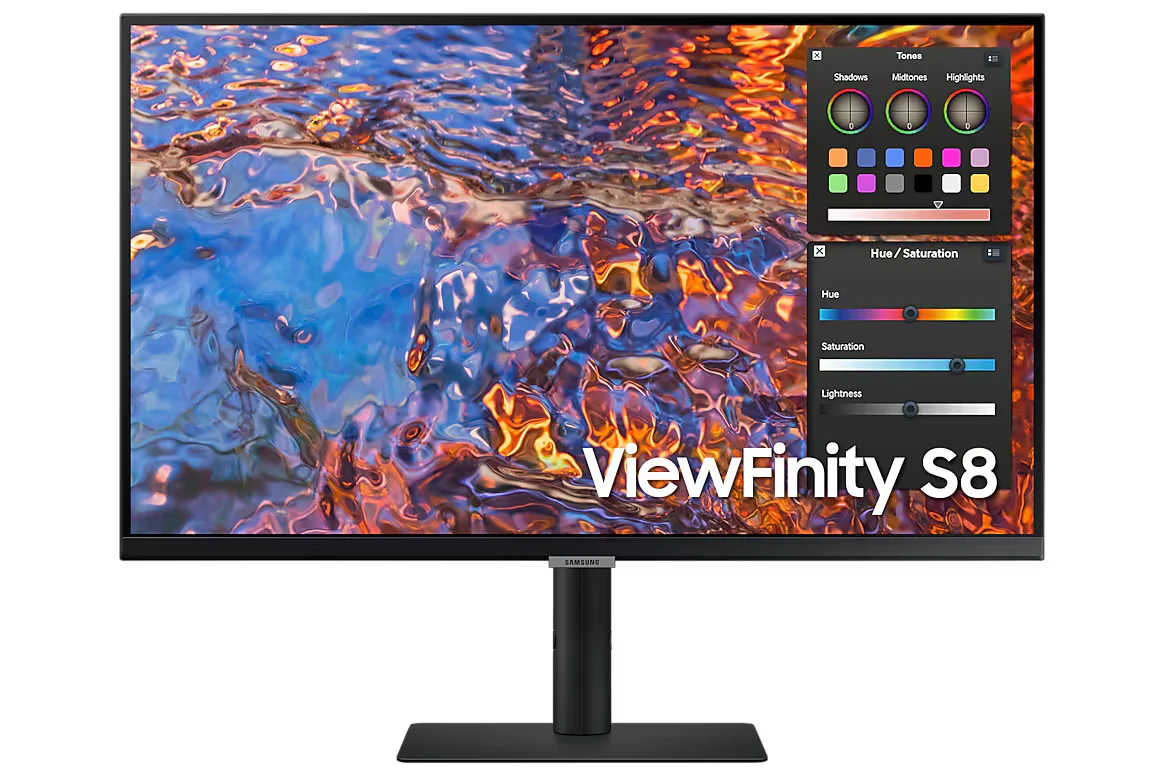 شاشة الأعمال سامسونج فيوفينيتي اس 8 قياس 27 بوصة 4K - Samsung ViewFinity S8 LS278800PXMXUE