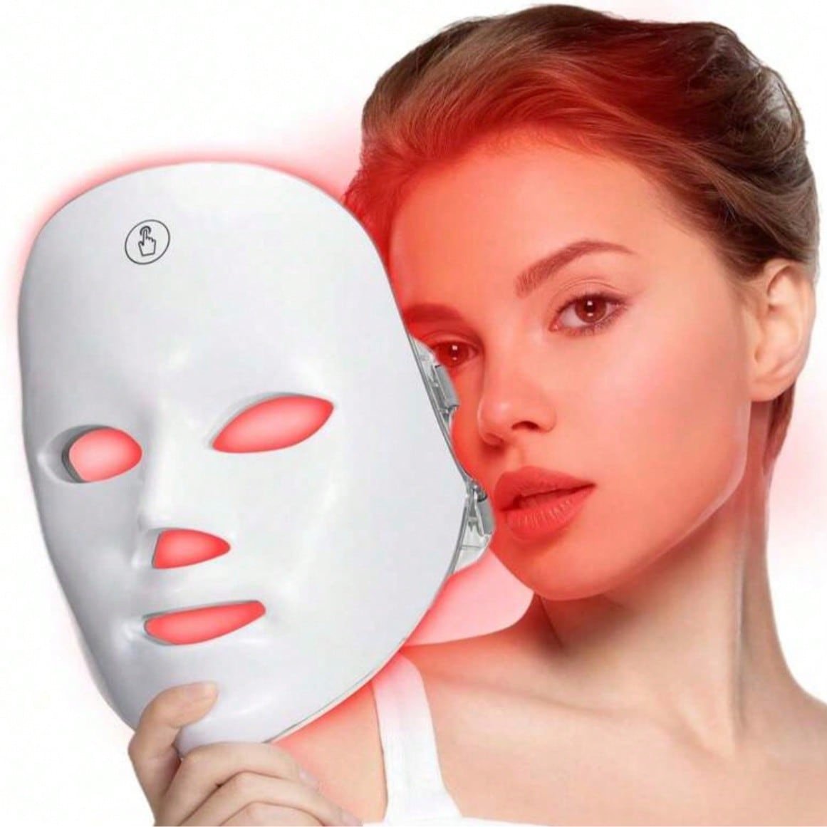 LED Light Therapy Face Mask – 7 Colors, Touch Control