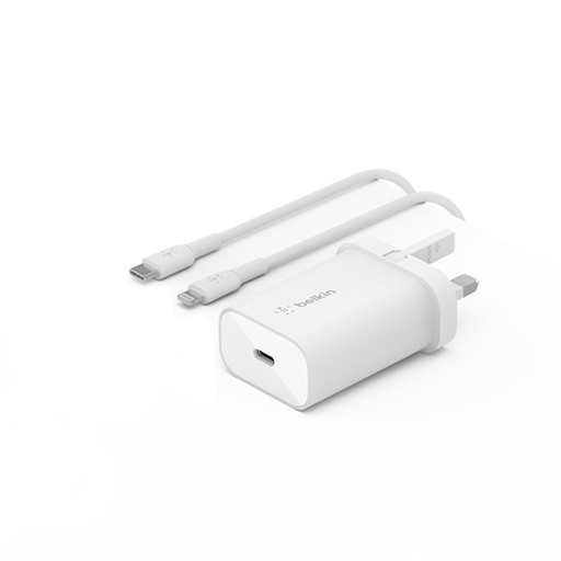 USB-C® PD 3.0 PPS Wall Charger 30W + USB-C® Cable with Lightning Connector