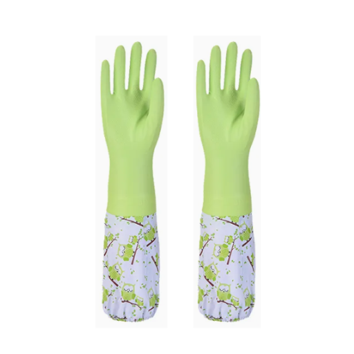 Kitchen Elastic Long Sleeves Dishwashing Glo (Color Selection Is Random)ves