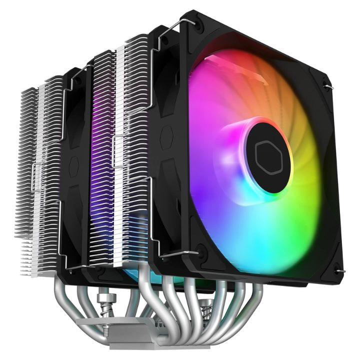 مروحة تبريد لمعالجات الكومبيوتر FAN CPU COOLERMASTER 1FAN T620S BLACK ...