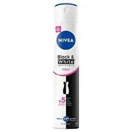 Women’s Black & White Invisible Clear Anti-Perspirant Spray