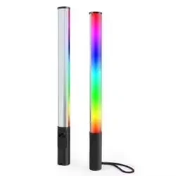 عصا إضاءة RGB مع عبوة بيضاء