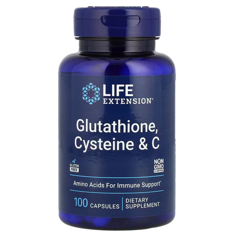 حبوب glutathione جلوتاثيون من شركة لايف اكستينشون الامريكية Glutathione, Cysteine & C Life Extention -Made in USA NOW Foods, Glutathione Skin Brightener,