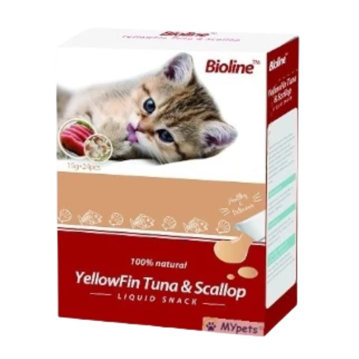 Wet Cat Food With Yellowfin Tuna & Scallop -24 Pcs