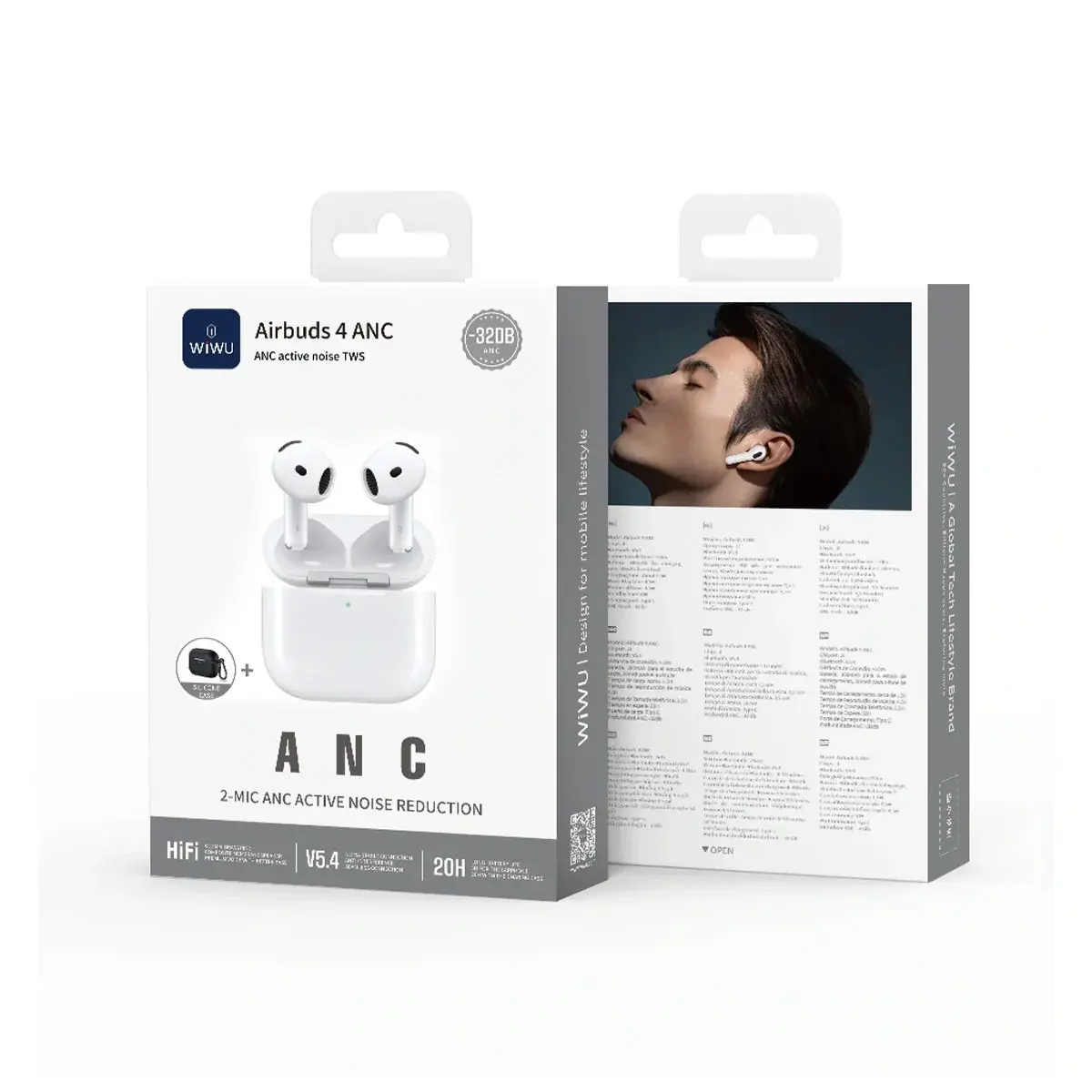 سماعات أذن لاسلكية WiWU AirPods Pro 4 ANC