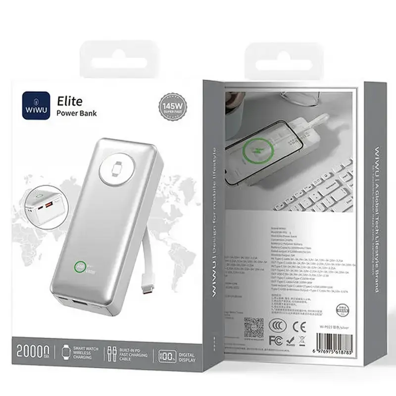 WIWU ELITE POWER BANK 145W WI-P023 20.000 MAH
