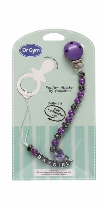 مشبك مصاصة سيليكون (Pacifier Attacher) من دكتور جيم