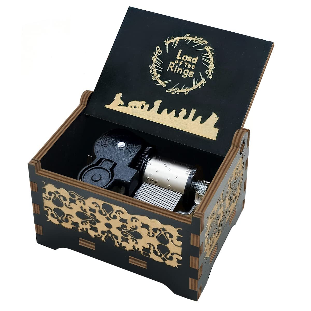 wooden music box - Lord of the Rings