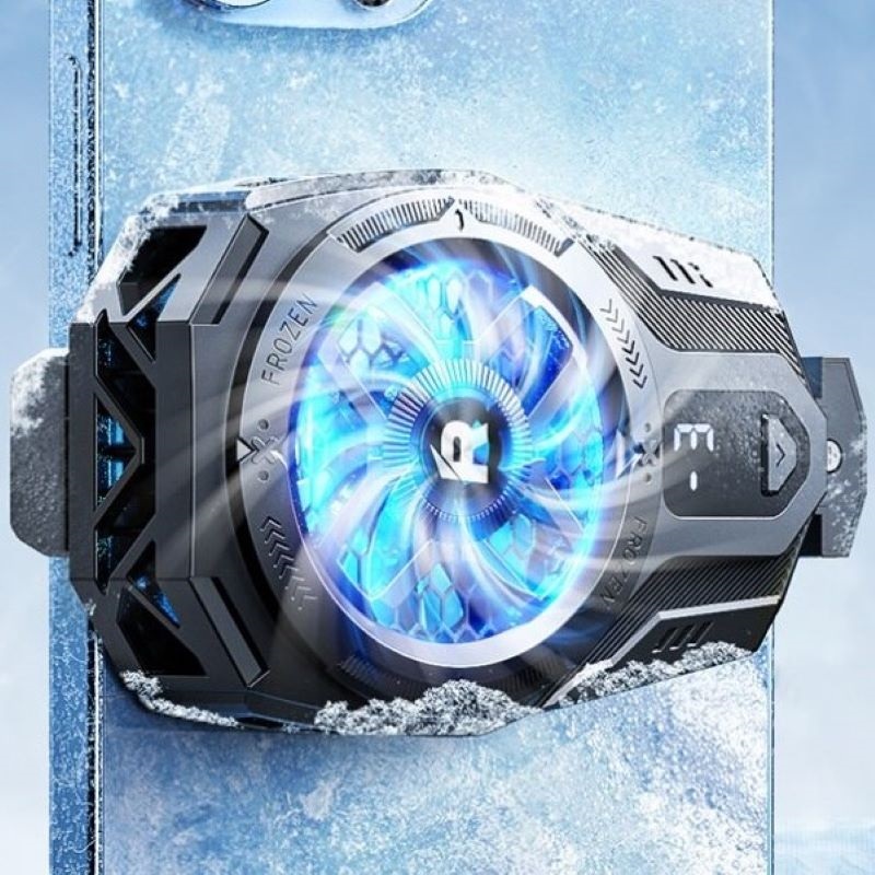 مبرد ريماكس للموبايل مع شاشة رقمية و آر جي بي RT-F8i Phone Cooler RGB ...