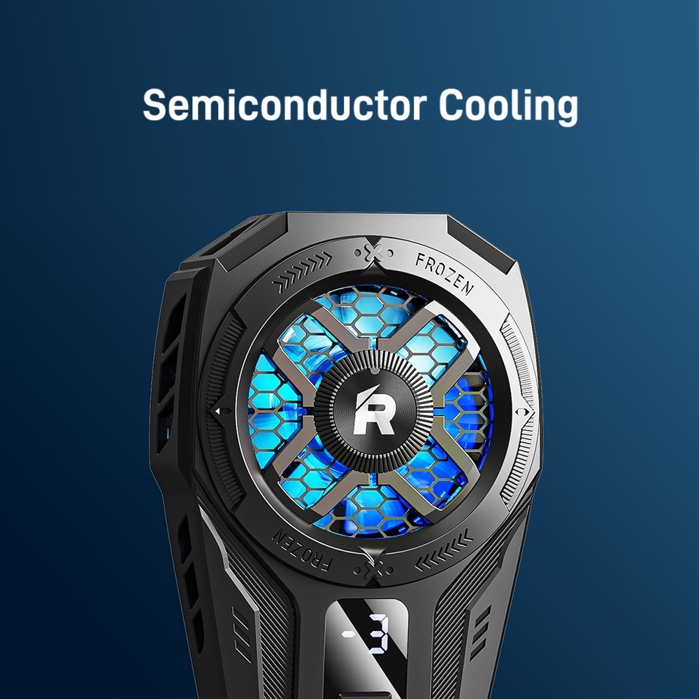 مبرد ريماكس للموبايل مع شاشة رقمية و آر جي بي RT-F8i Phone Cooler RGB ...