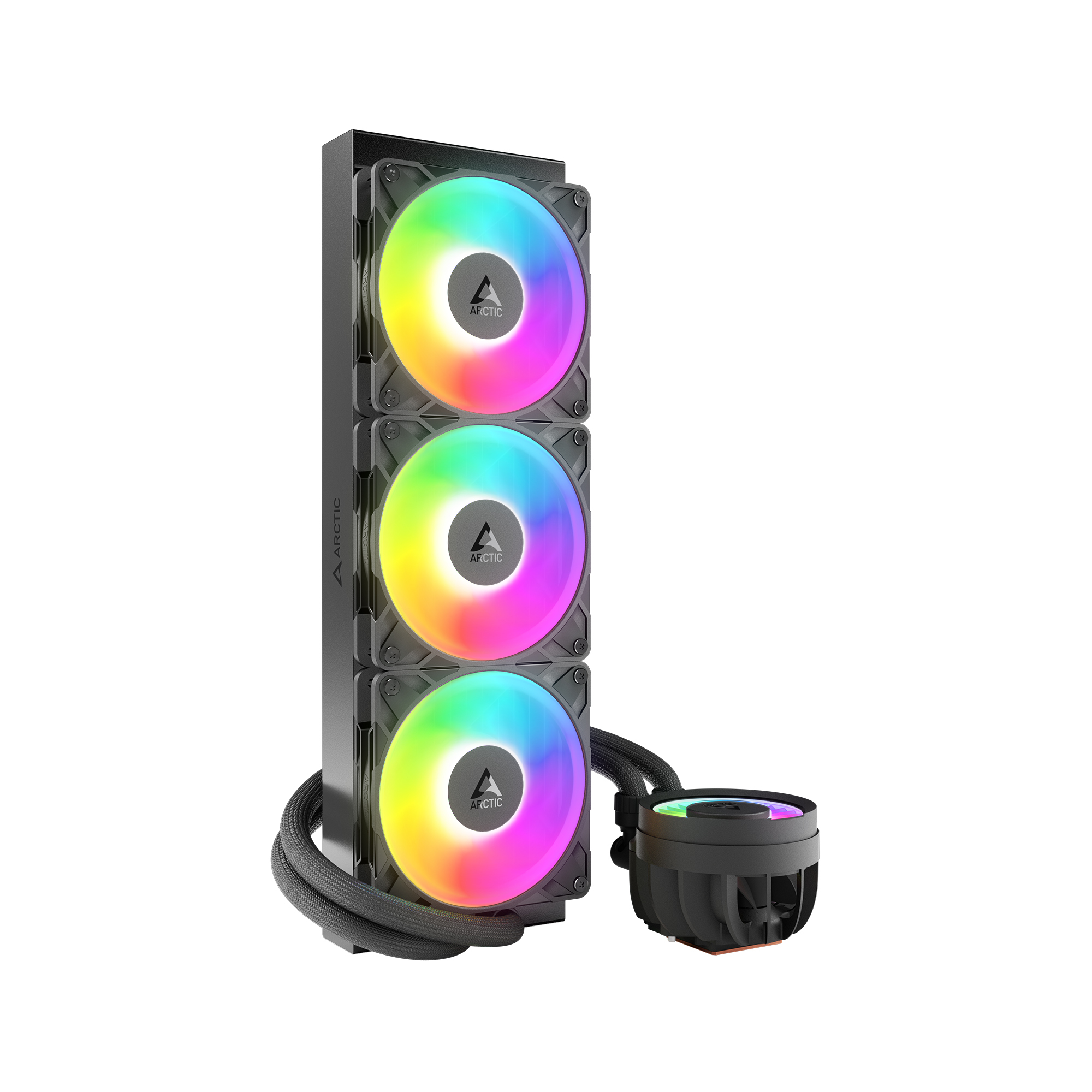مبرد مائي آركتيك (ARCTIC) موديل Liquid Freezer III Pro 360 ARGB لون أسود