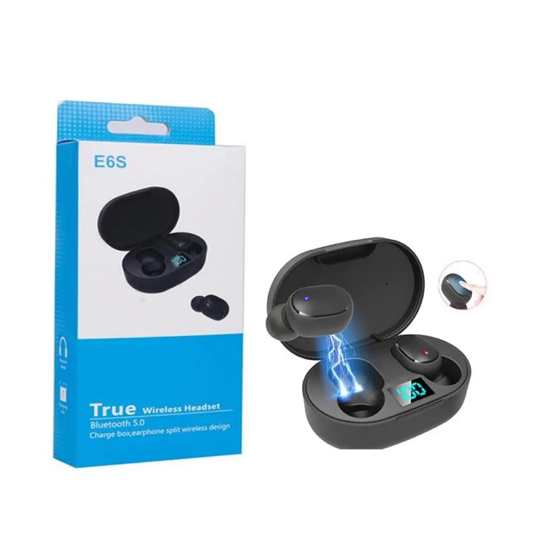 E6S wireless headphones with clear, practical stereo sound