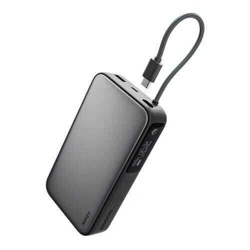 Aukey Spark Sling 20000mAh Power Bank With Built In USB C Cable, 130W