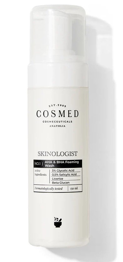 COSMED SKINOLOGIST AHA & BHA FOAMING WASH 150 ml