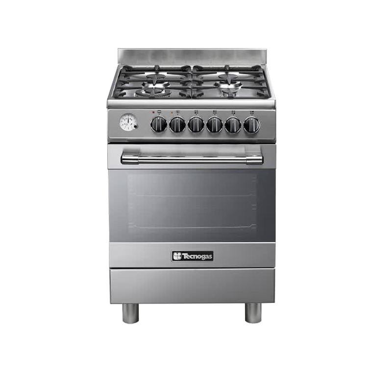 طباخ تكنو كاز من الفولاذ بـ 4 شعلات / P1X66G4VC