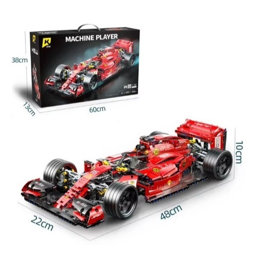 Formula 1 Racing Car Building Blocks Red
