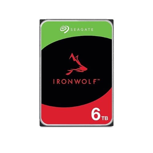 Seagate IronWolf NAS Internal Hard Drive HDD 6 TB , CMR 3.5 Inch, SATA 6 Gb/s, 5400 RPM, For Network Attached Storage