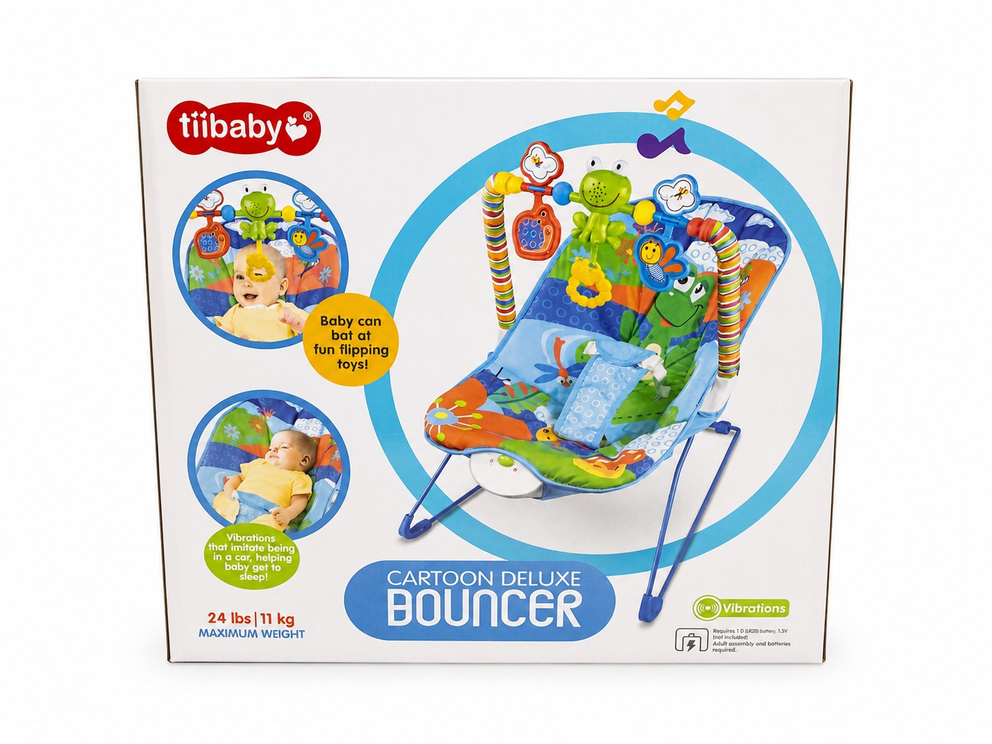 Tiibaby Cartoon Deluxe Bouncer