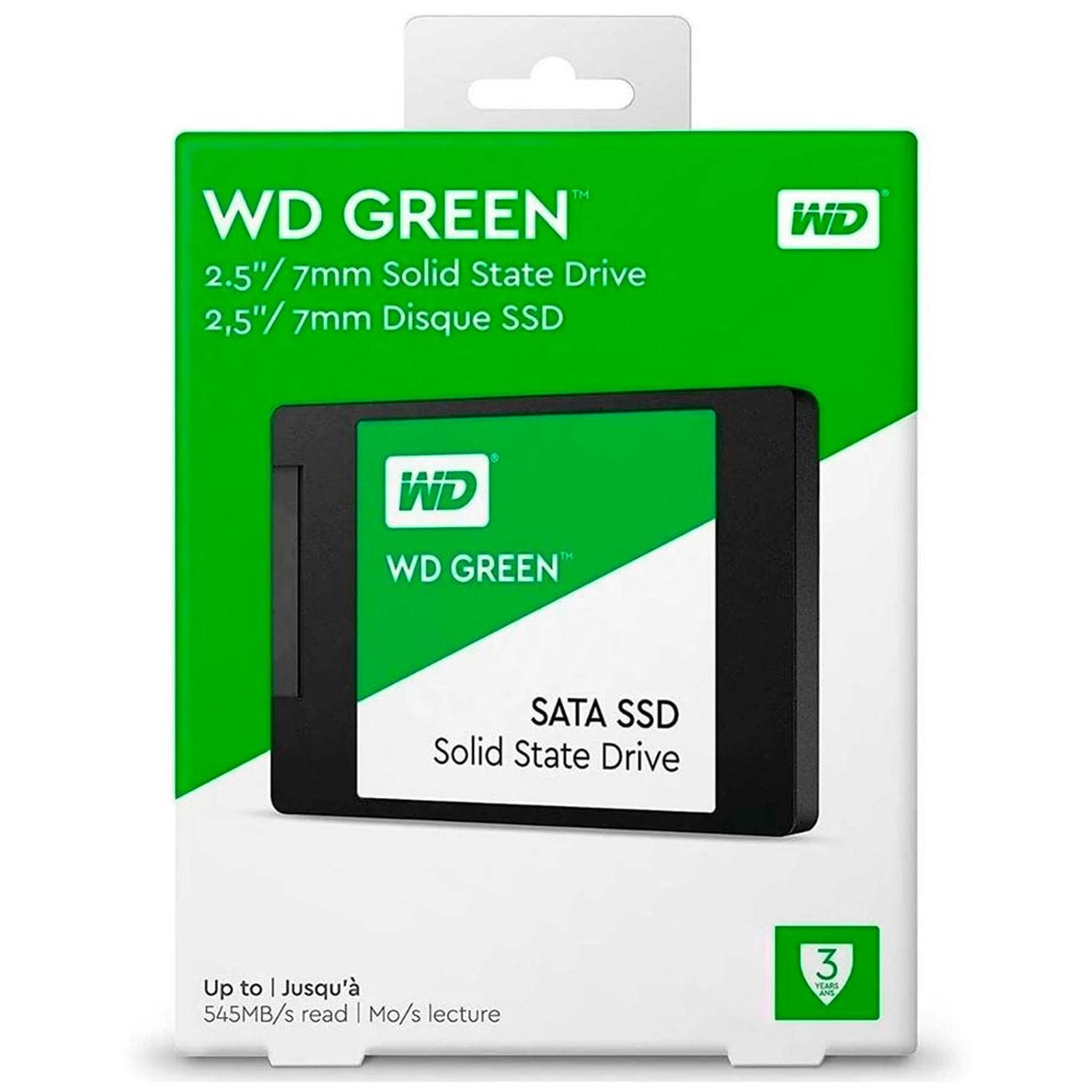 Western Digital 480GB WD Green Internal PC SSD Solid State Drive - SATA III 6 Gb/s, 2.5"/7mm, Up to 550 MB/s - WDS480G2G0A