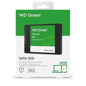 Western Digital 240GB WD Green Internal PC SSD Solid State Drive - SATA III 6 Gb/s, 2.5"/7mm, Up to 550 MB/s - WDS240G2G0A