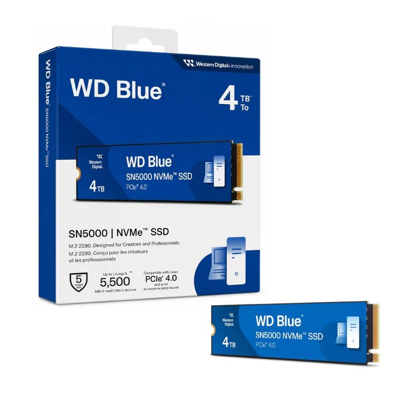 WD Blue SN5100 4TB M.2 NVMe PCIe 4.0 SSD