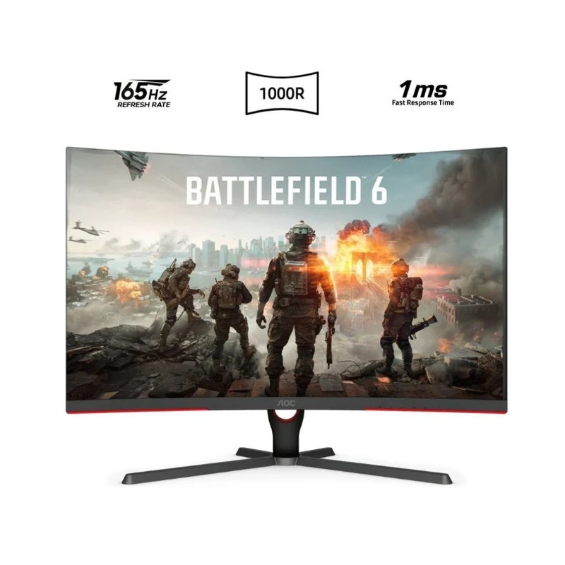 AOC C32G3E 31.5" FHD (1920×1080) 165Hz 1ms VA Curved Gaming Monitor