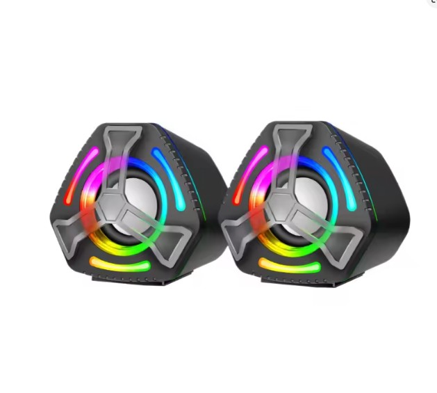 سماعات R8 SP-08 ستيريو 2.0 بإضاءة LED