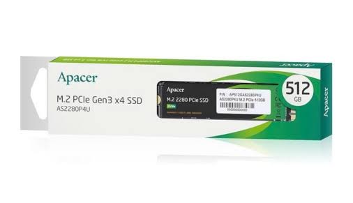 Apacer AS2280P4U 512GB M.2 PCIe Gen3 x4 NVMe SSD