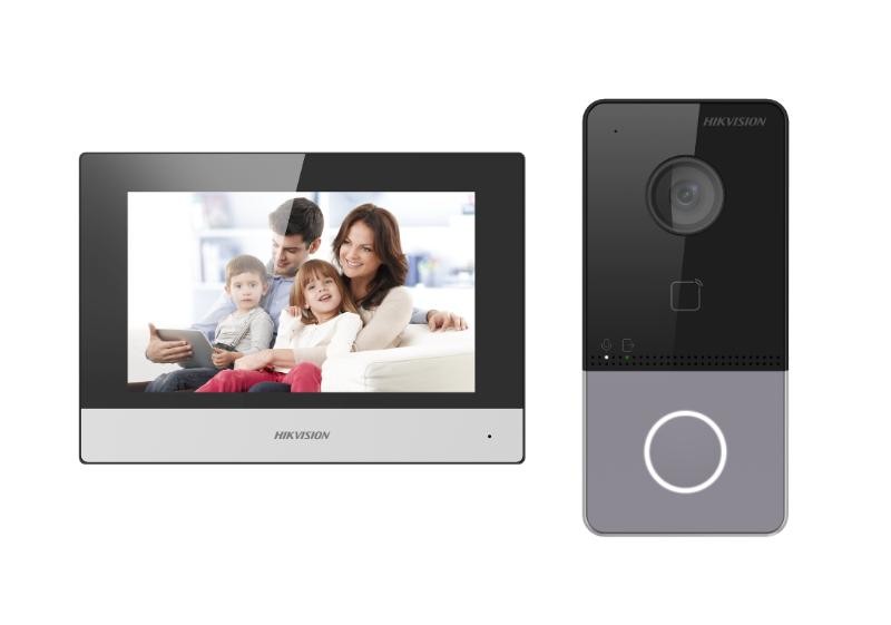 Hikvision DS-KIS603-P(C)(O-STD) IP Video Intercom Kit with 7-inch Touch Screen & 2MP Door Station