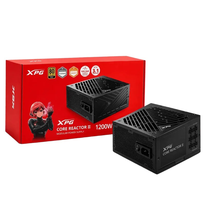 مزود طاقة XPG CORE REACTOR II بقدرة 1200 واط – 80 PLUS Gold – ATX 3.1