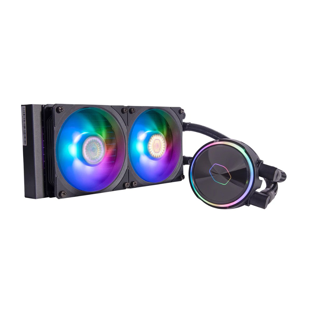 مبرد سائل Cooler Master MasterLiquid PL240 Flux RGB – أسود