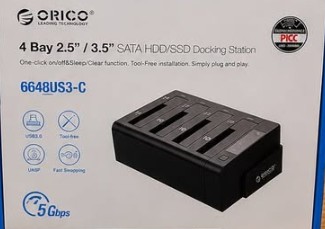 ORICO 6648US3-C 4-Bay 2.5"/3.5" SATA HDD/SSD Docking Station with Offline Clone