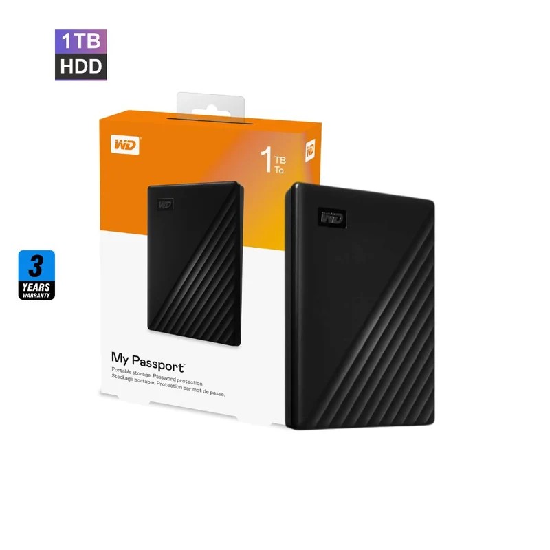 WD My Passport 1TB Portable External Hard Drive