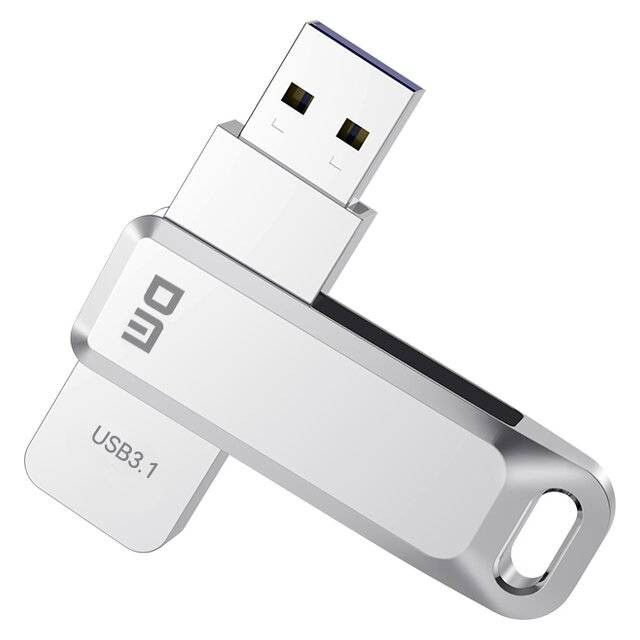 فلاش ميموري DM PD179 سعة 256 جيجابايت USB 3.2 – فضي