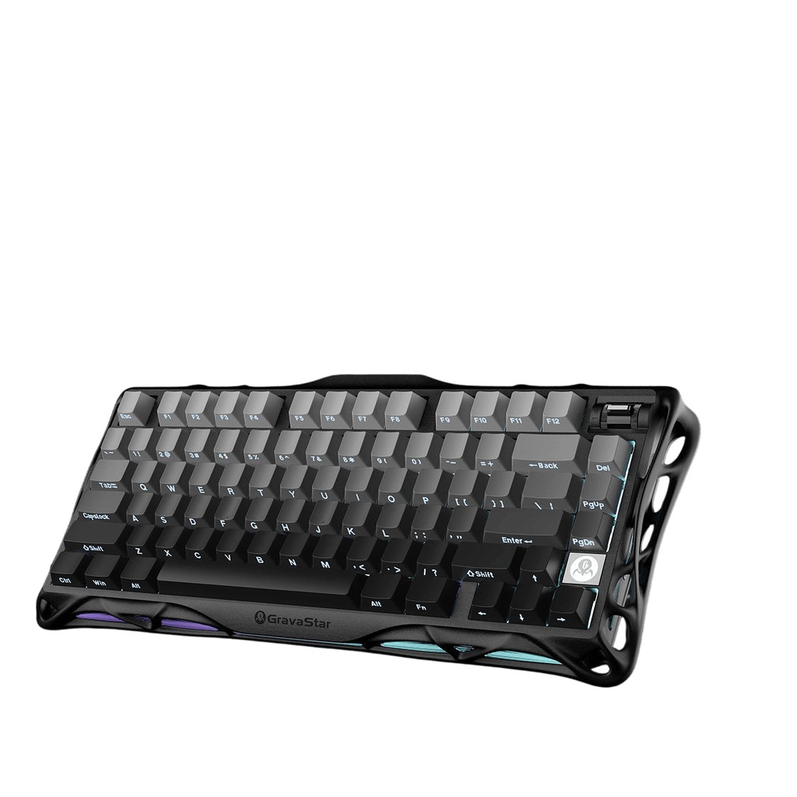 كيبورد ميكانيكي GravaStar Mercury K1 بتصميم 75% واتصال ثلاثي وإضاءة RGB