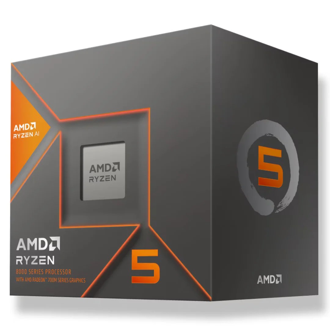 معالج AMD Ryzen 5 8600G بـ 6 أنوية و12 خيط معالجة مع رسوميات Radeon 760M – AM5 – Box