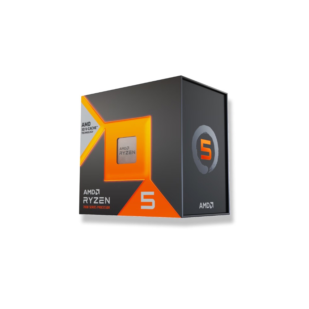 معالج AMD Ryzen 5 7500X3D بـ 6 أنوية و12 خيط معالجة وتقنية 3D V-Cache – AM5 – Box