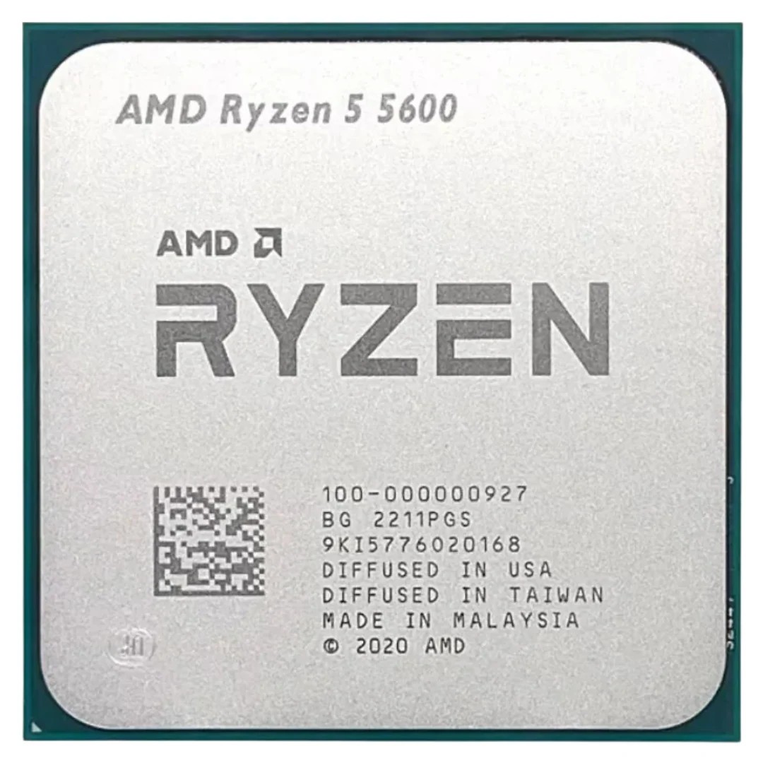معالج AMD Ryzen 5 5600 بـ 6 أنوية و12 خيط معالجة – AM4 – Tray