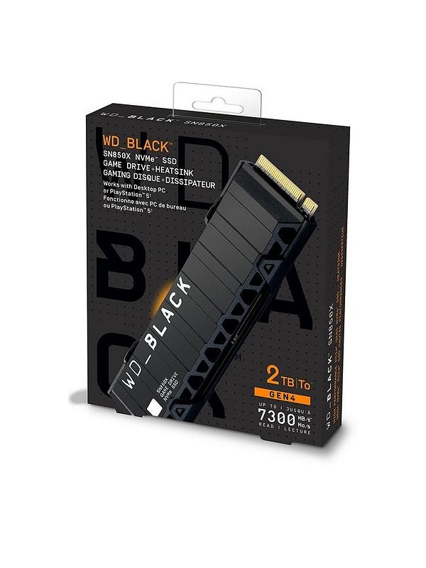 WD_BLACK SN850X 2TB NVMe SSD with Heatsink – PCIe Gen4 x4