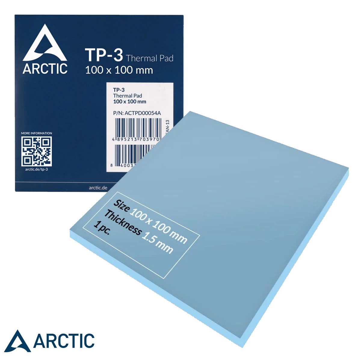 وسادة حرارية ARCTIC TP-3 عالية الأداء مقاس 100×100×1.5 ملم