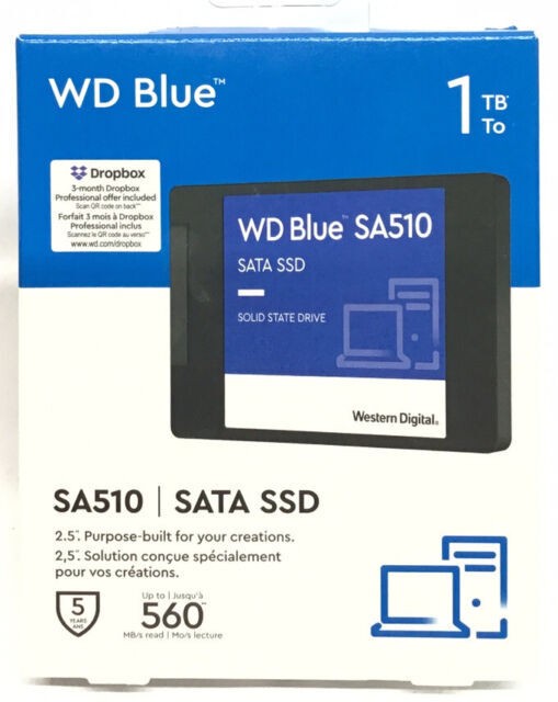 WD Blue SA510 1TB 2.5" SATA SSD