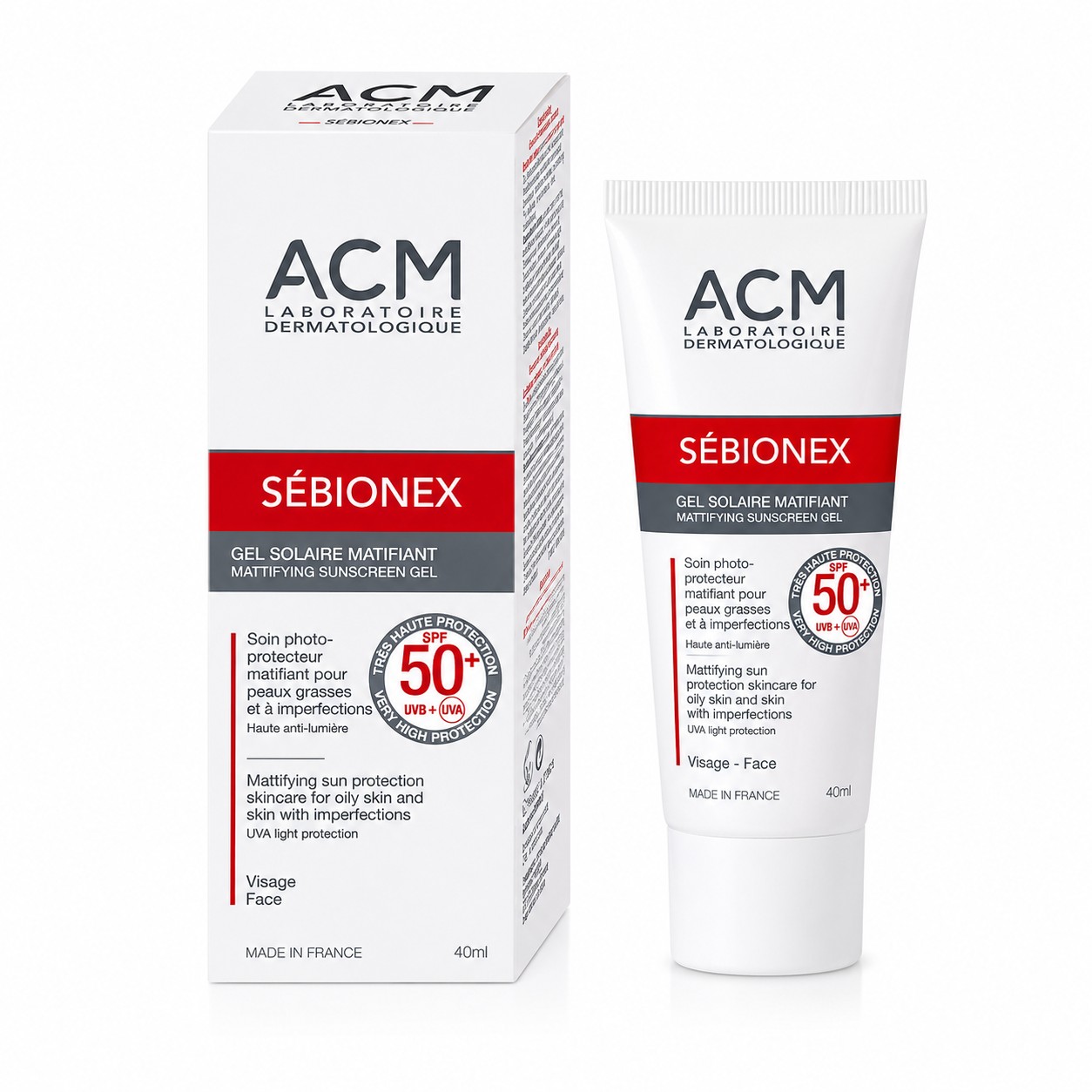 ACM Sebionex Mattifying Sunscreen Gel SPF 50+ – 40ml