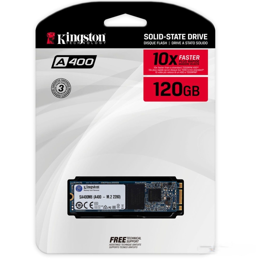ذاكرة تخزين KINGSTON A400 2.5” 120GB SSD 500 MB/s