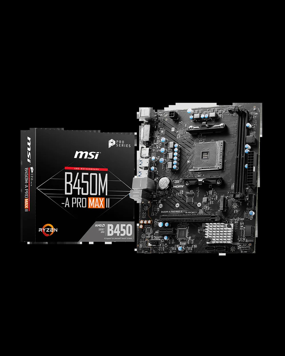 لوحة أم MSI B450M-A PRO MAX II بمقبس AM4