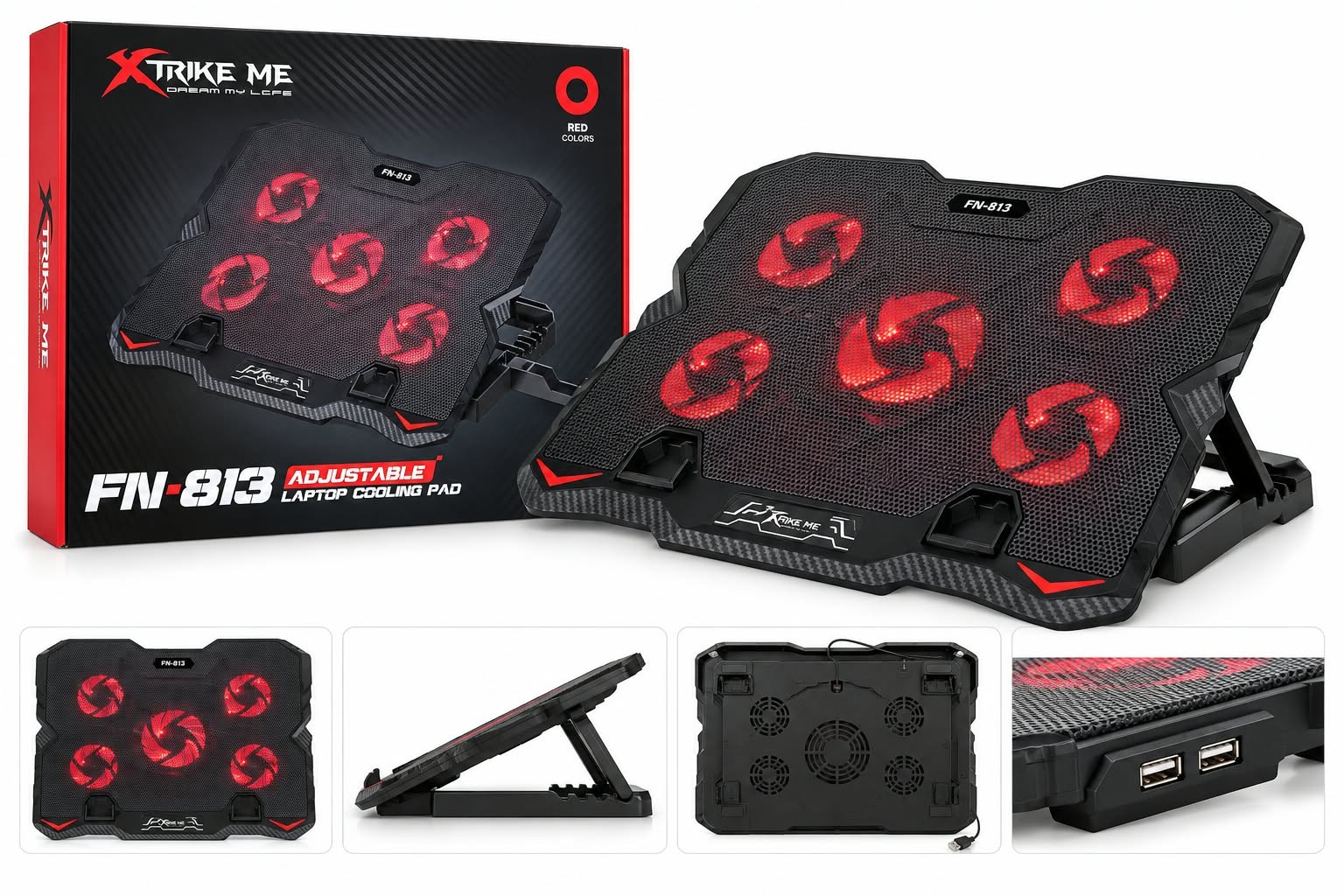 قاعدة تبريد لابتوب XTRIKE ME FN-813