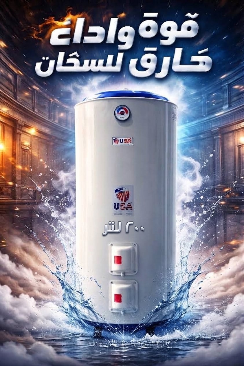 سخان 200 لتر USA اصلي