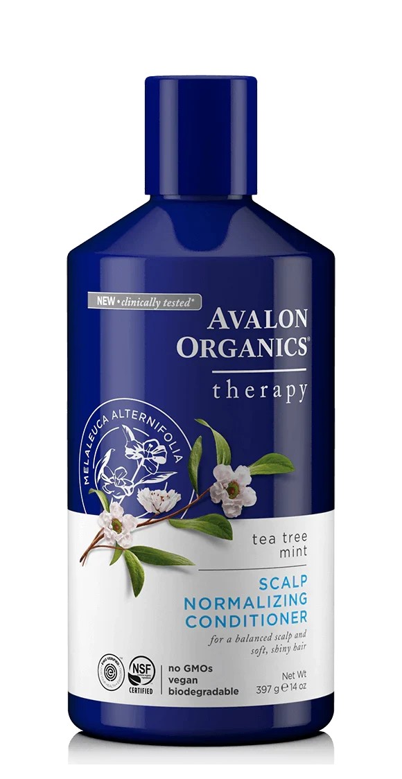 AVALON ORGANICS tea tree mint Conditioner بلسم الشعر بزيت شجرة الشاي لعلاج مشاكل الفروة من افالون اوركانيك