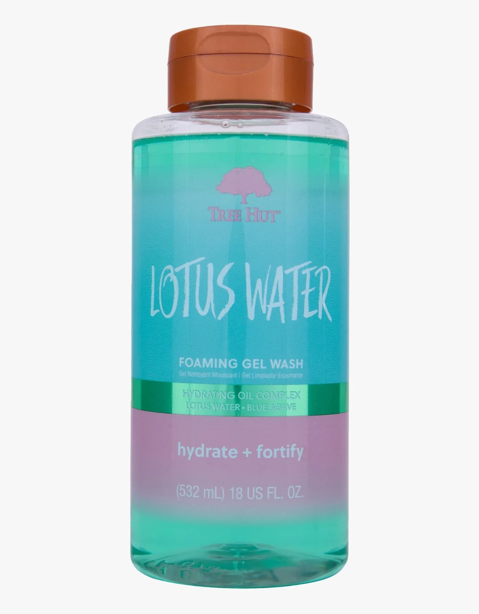 TREE HUT Foaming Gel Wash Hydrate + Fortify - Lotus Water غسول جل رغوي من تري هت لترطيب وتقوية البشرة - ماء اللوتس